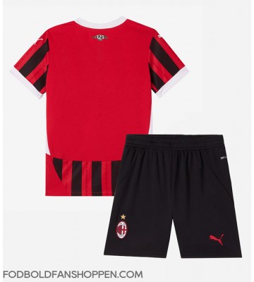 AC Milan Hjemmebanetrøje Børn 2024-25 Kortærmet (+ Korte bukser)